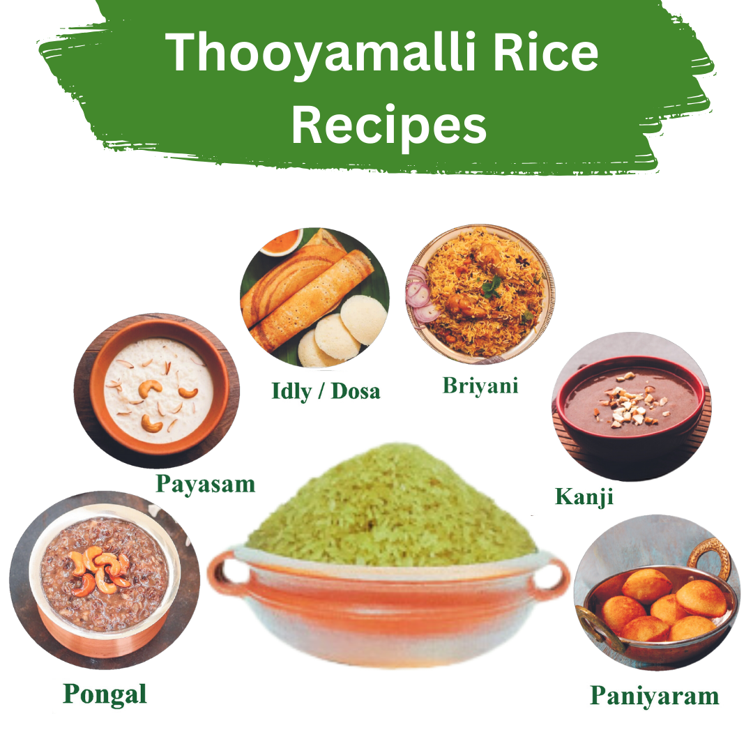 Native Organic Thooyamalli Rice – Diabetic Friendly Everyday Rice