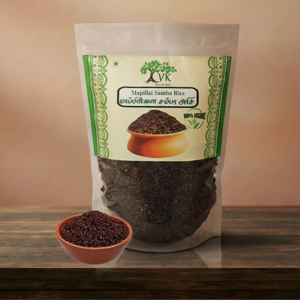 Organic Mapillai Samba Rice –Diabetes Friendly ,Traditional Super food for Daily Energy
