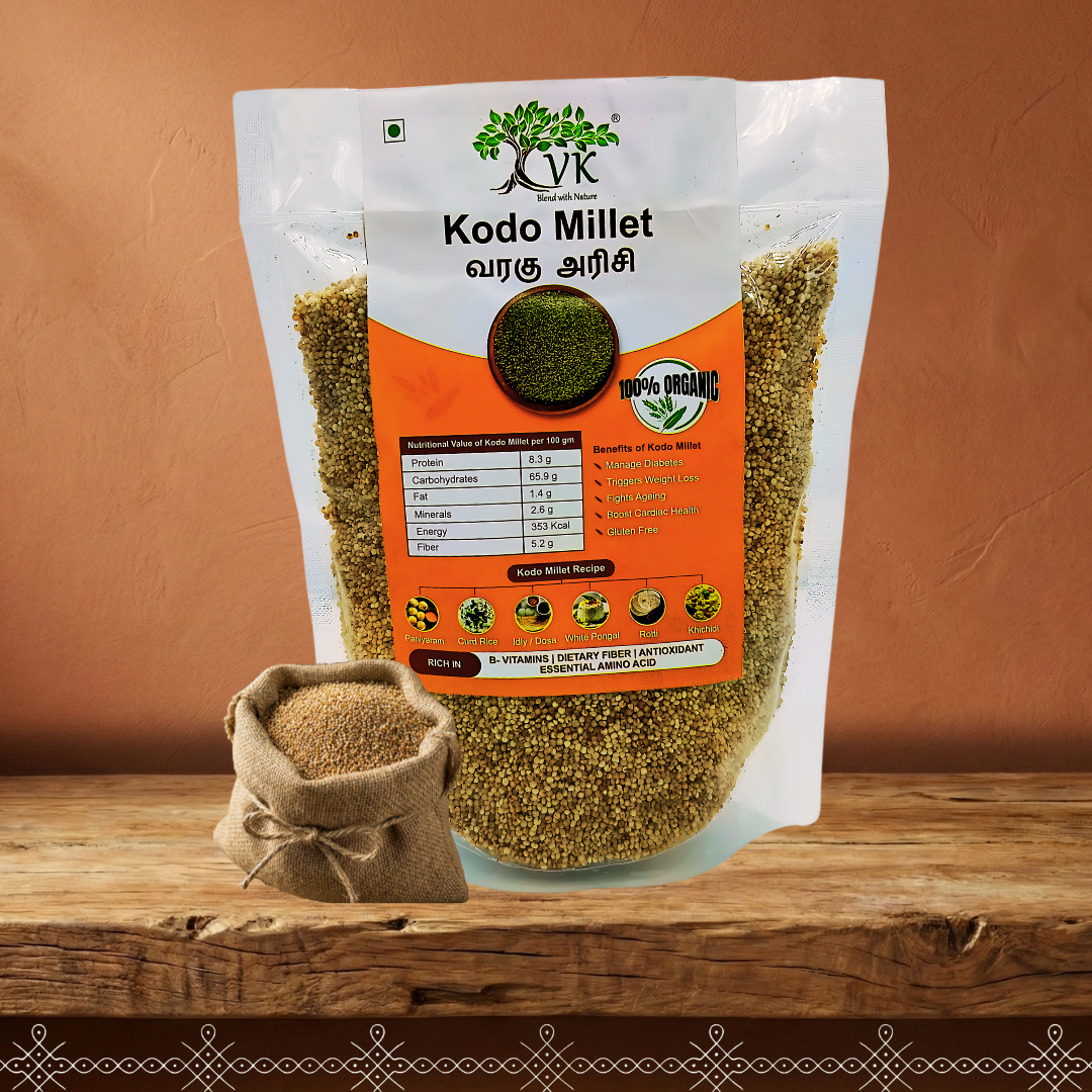 Pure Organic Kodo Millet – Energy, Digestion & Immunity Boosting Grain