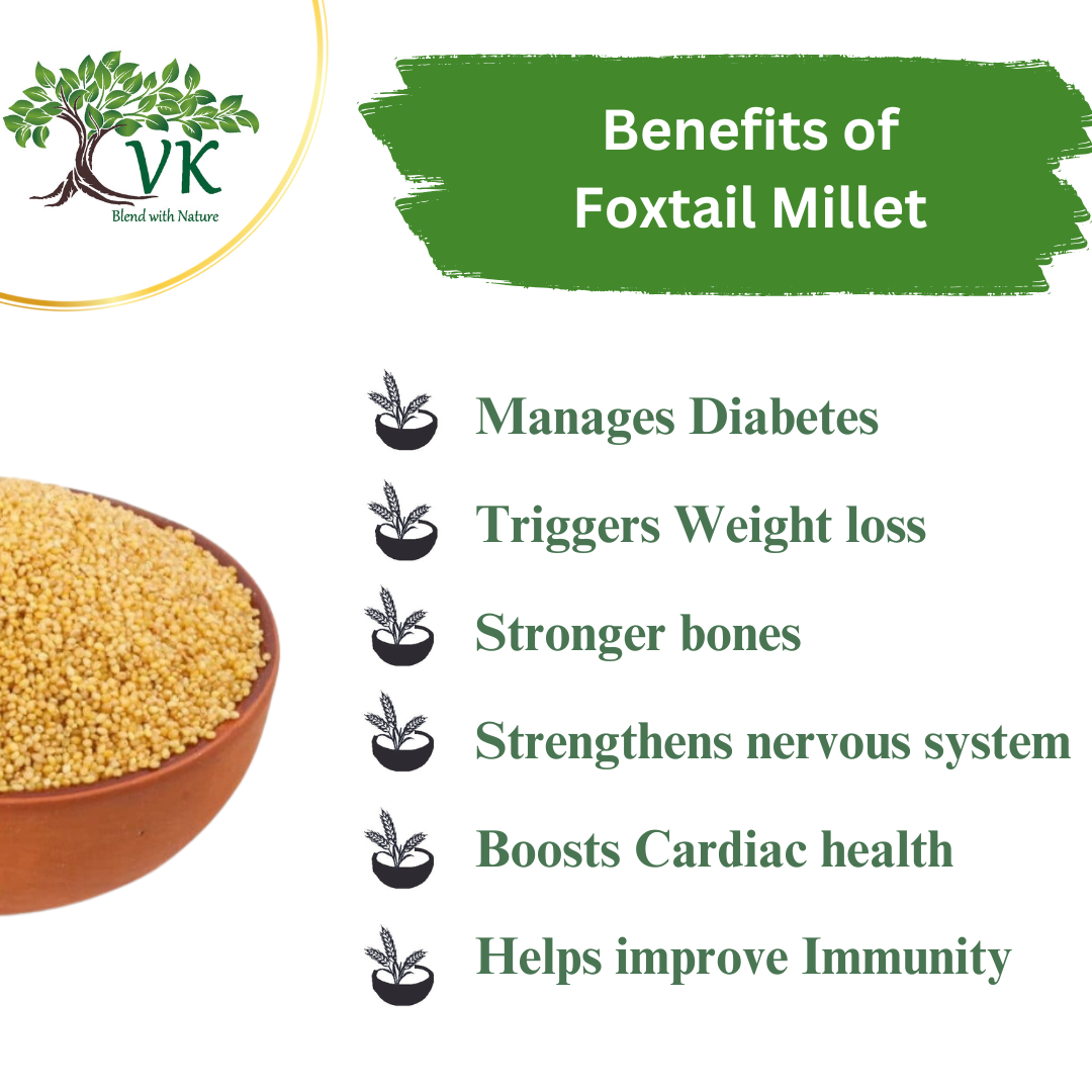 Foxtail Millet | High Fiber, Diabetic Friendly Millet