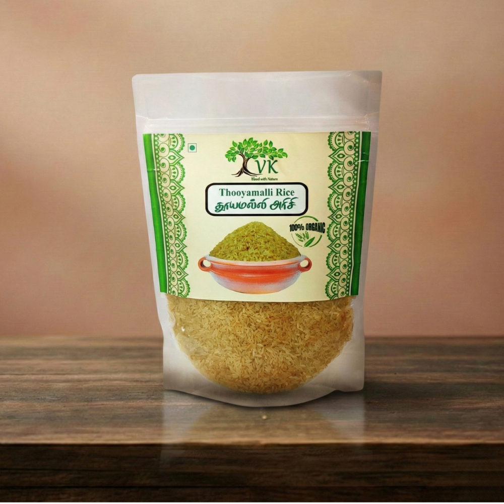 Native Organic Thooyamalli Rice – Diabetic Friendly Everyday Rice