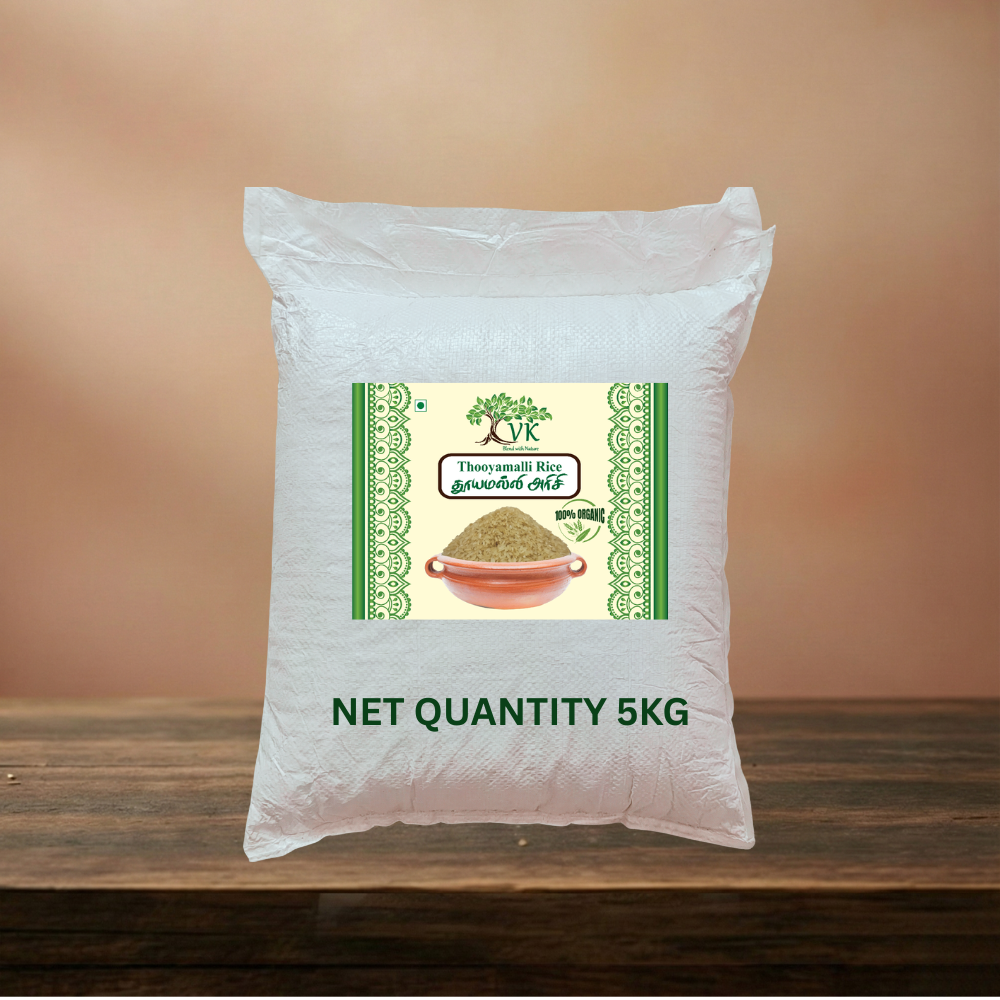Native Organic Thooyamalli Rice – Diabetic Friendly Everyday Rice