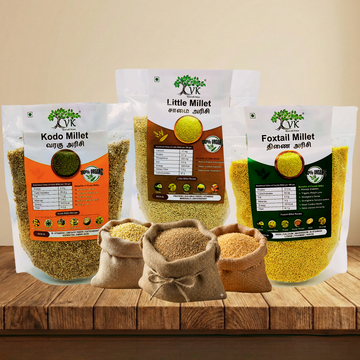 Diabetic Friendly Millet Combo | Kodo, Little & Foxtail Millets