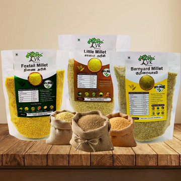 Daily Health Millet Combo | Little, Foxtail & Barnyard Millets