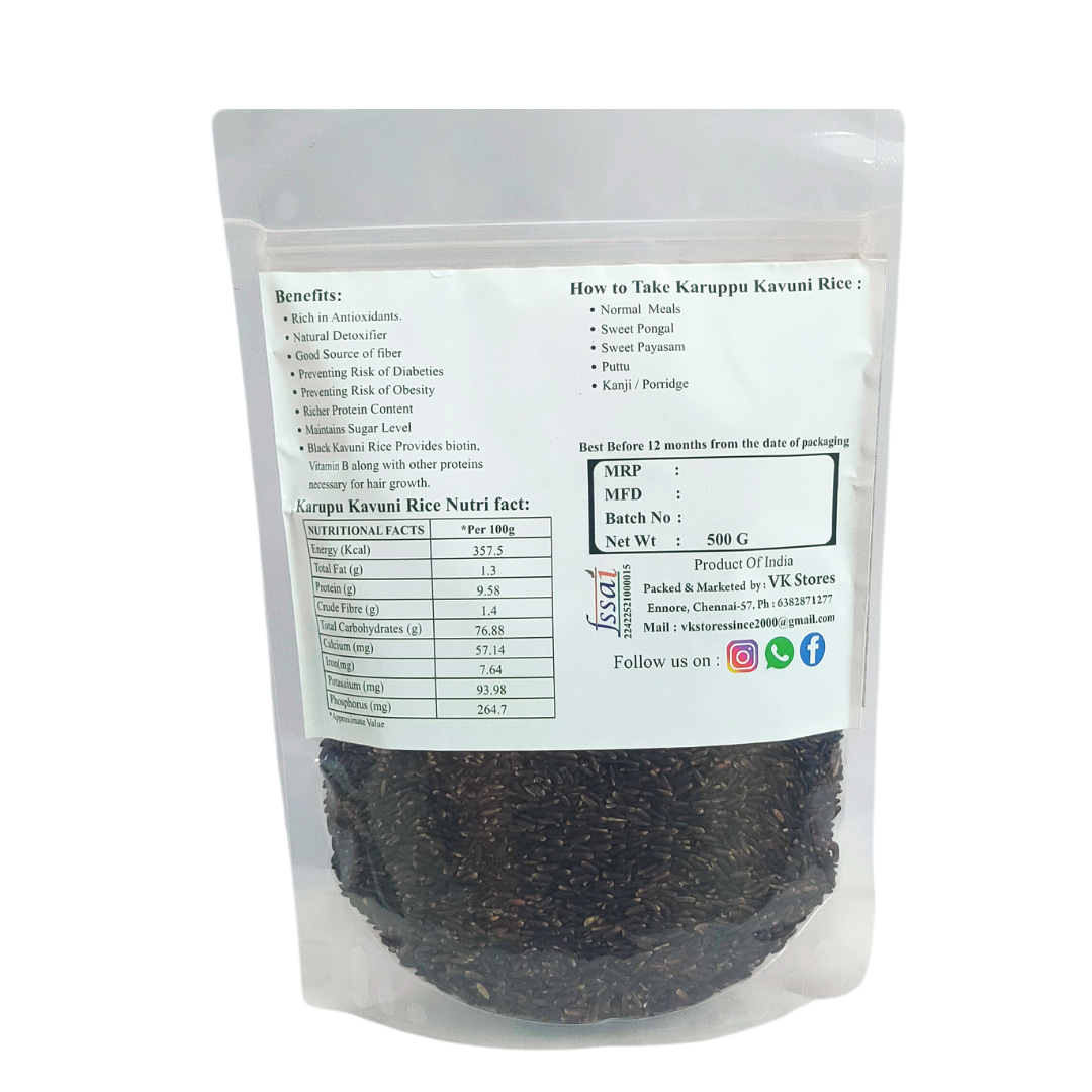 Premium Organic Black Rice – Iron-Rich, Antioxidant Super food Good for Weight Loss