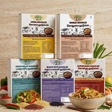 VK Healthy Noodles Combo (Pack of 5) – 95% Main Ingredient, No Maida, Non-Fried (180g X 5)