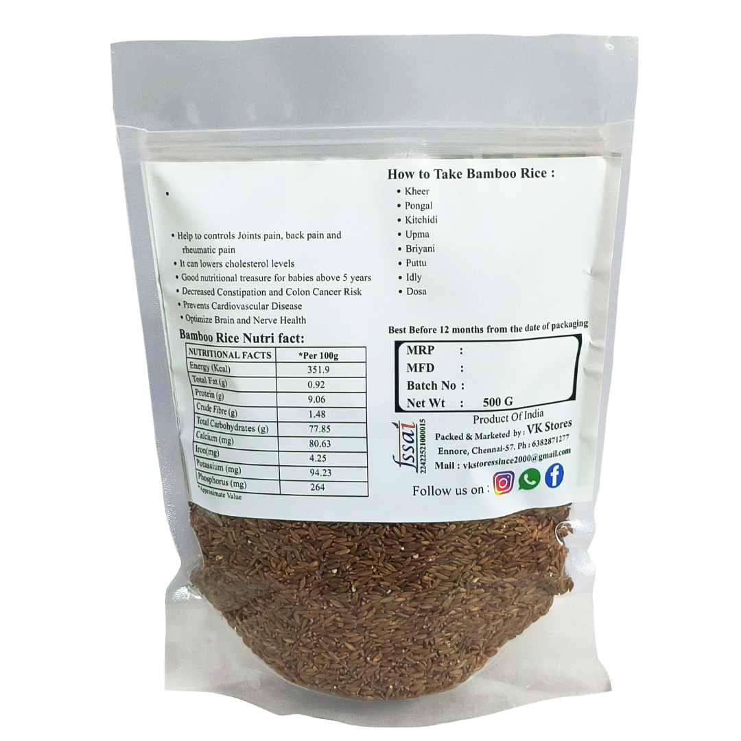 Organic Bamboo Rice – Gluten-Free, High Fiber, Diabetic-Friendly Rice